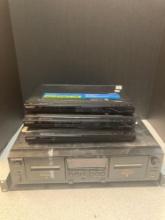 Sony stereo cassette deck plus 3 Sony mini dvd players