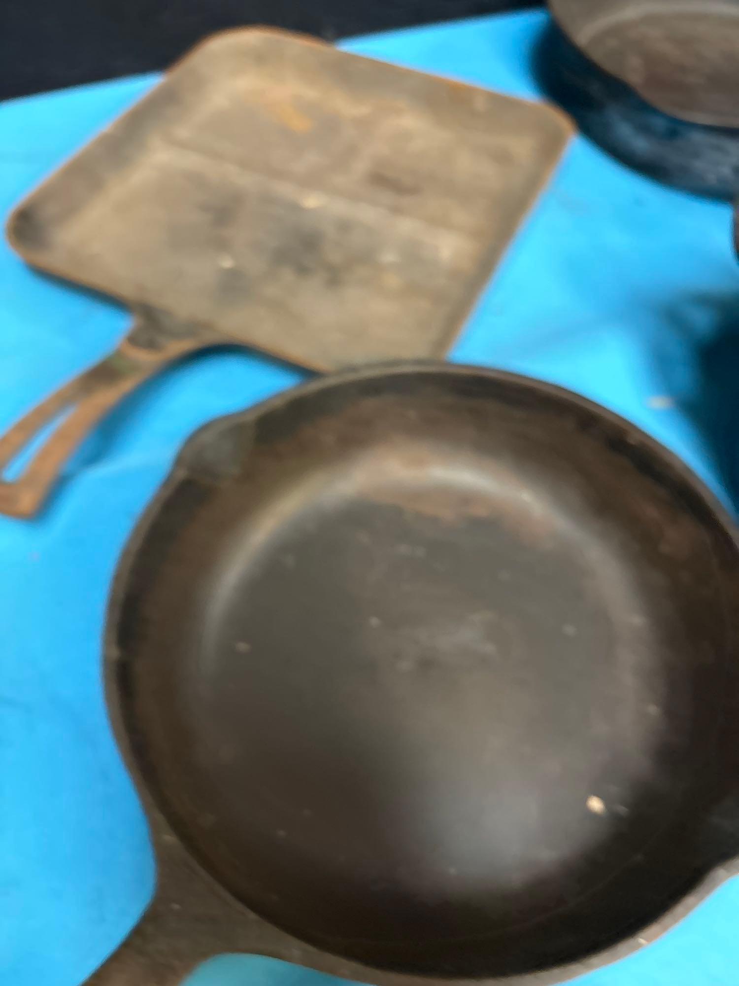 large collection of cast-iron Griswold Wagner Ware etc.