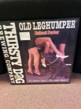 Old leghumper beer sign Thirsty Dog Brewing Co
