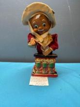 bartender battery operated toy working ROSKO tin litho-