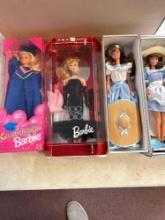 4 Barbie?s little Debbie and graduation Barbie