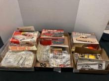 3 AMT and Lindberg car model kits two never touched