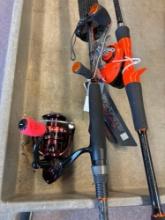 two new fishing rods and reels