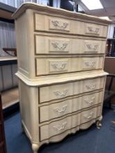 Thomasville French provincial chest on chest