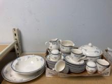 Noritake Ireland china partial set cups saucers serving pieces