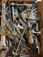 tools wrenches Channel locks sockets etc.