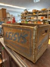 Leisys Cleveland Ohio wood crate