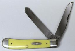 Case XX Two Blade Pocket Knife, One Blade Reads '7 Dots' and other Blade Reads '3254'