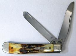 Case XX Two Blade Pocket Knife, One Blade Reads '7 Dots' and other Blade Reads '5254 SS'