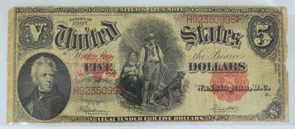 1907 $5 Blanket Note