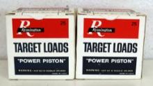 2 Full Vintage Boxes Remington 28 Ga. 2 3/4" Target Loads Shotshells Ammunition...