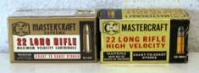 2 Different Full Vintage Boxes Coast-to-Coast Mastercraft .22 LR Cartridges Ammunition...
