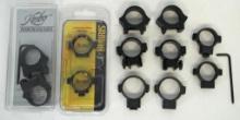 6 Pairs of Scope Rings - Burris in Package, Kimber...K-22/84M, 4 other Misc....