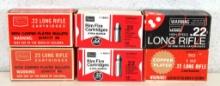 Mixed Lot - 6 Vintage Sears & Roebuck and Montgomery Ward .22 Cartridges Ammunition - 2 Sears .22