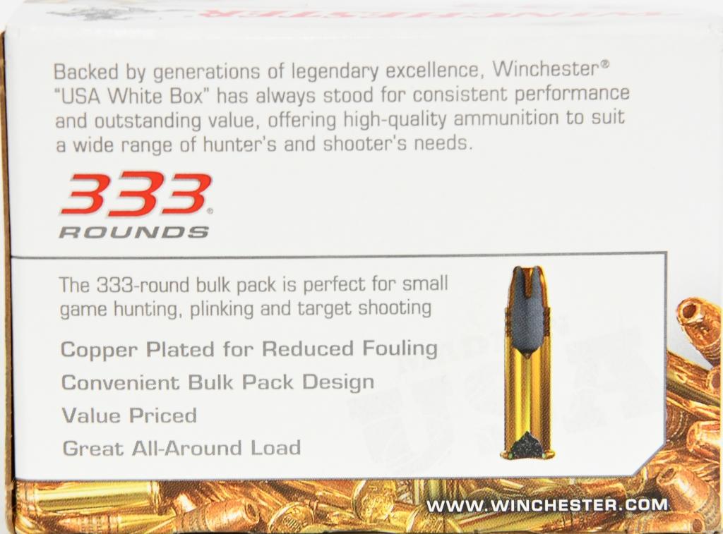 333 Rounds Winchester .22LR Ammunition