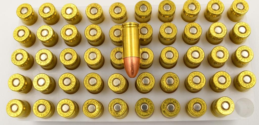 100 Rounds Of 9mm Luger Ammunition