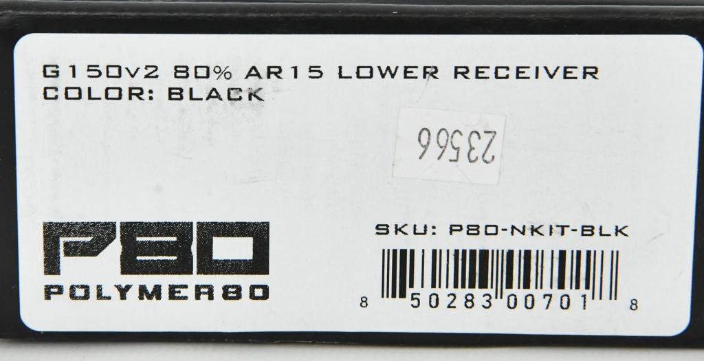 Polymer80 P80NKITBLK G150 Phoenix2 AR-15 80% Lower