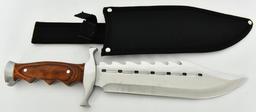 Timber Rattler Sinful Spiked Bowie Knife New In