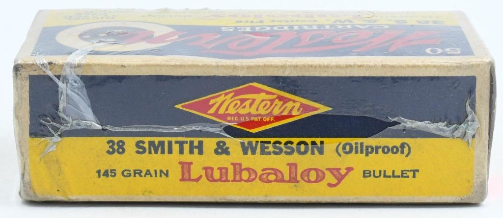 50 Rd Collector Box Of Western .38 S&W Ammunition
