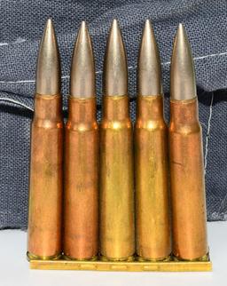 60 Rounds of 8MM Mauser (7.92) in Bandoleir