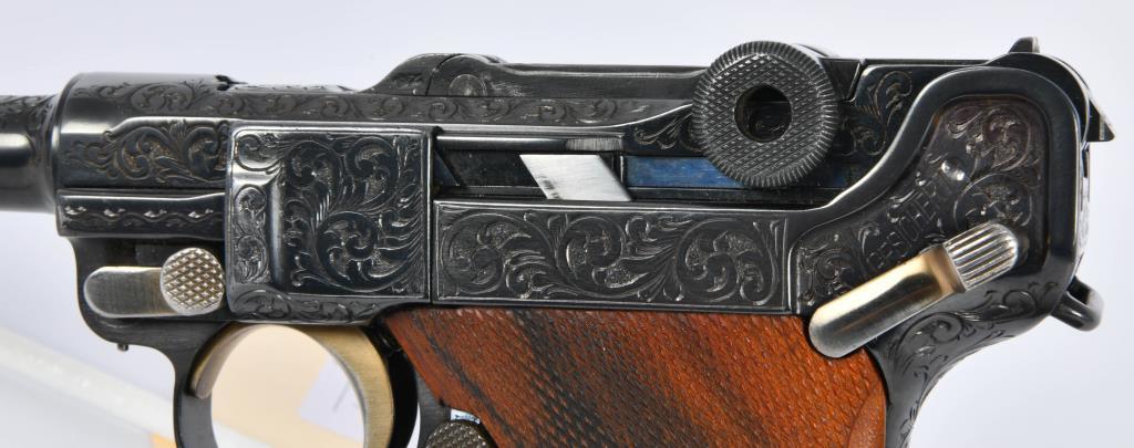 Stunning Engraved DWM 1916 P-08 German Luger
