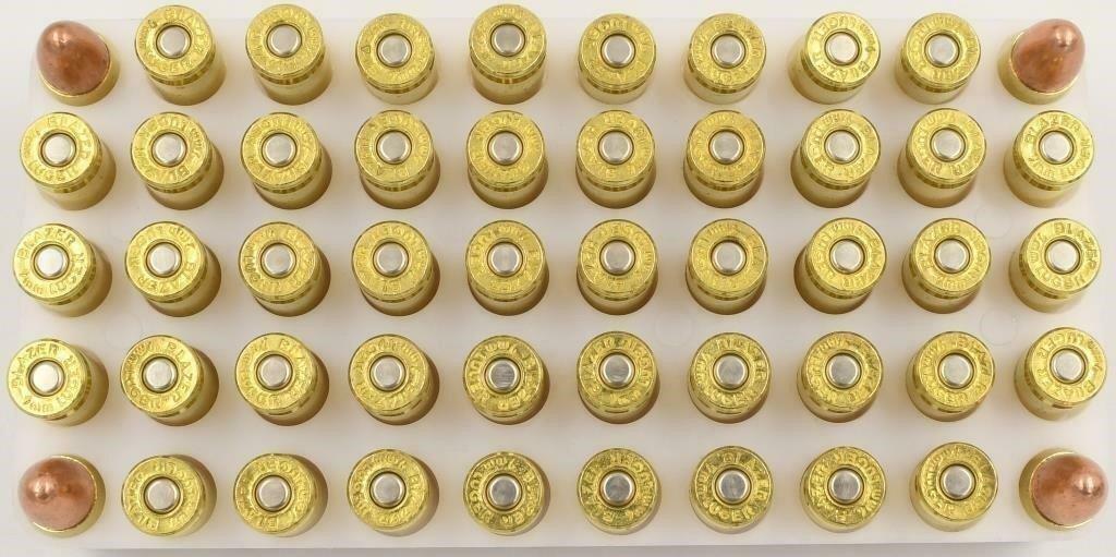 100 Rounds of CCI Blazer 9mm Luger Ammunition