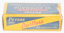 Collector Box Of Peter's .25 ACP Ammunition
