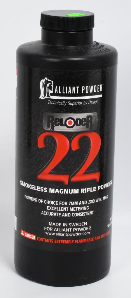 1 Lb of Alliant Reloder 22 Magnum Rifle Gun Powder