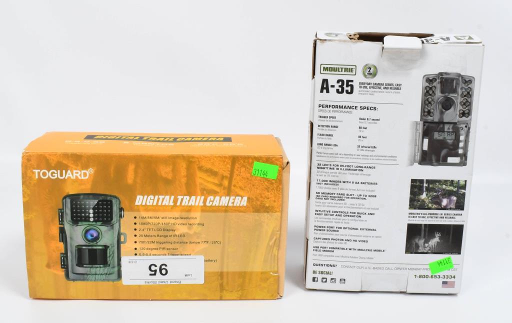 (2) Digital Trail Cameras-Toguard & Moultrie