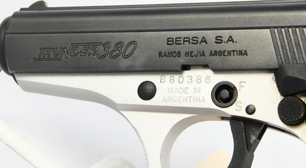 Bersa Thunder 380 Semi Auto Pistol .380 ACP
