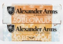 40 Rounds of Alexander Arms .50 Beowulf Ammo