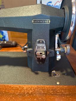 Vintage Kenmore Electric Sewing Machine With Accessories