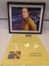 William Shatner Signed and Framed Photograph with Declaration of Authenticity Opinion
