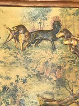 3D Painting of Hunting Dogs