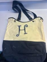 Canvas Crew Thirty-One Bag Embroidered H on it