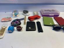 Keychain, Coin Purses, Wallets, Glasses, Pens,Etc