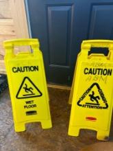 Rubbermaid Caution Attention Floor Stand / Rubbermaid Wet Floor Caution Floor Stand