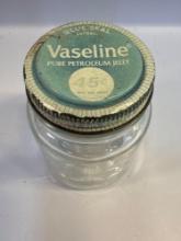 Vintage Vaseline Pure Petroleum Jelly Jar With Lid