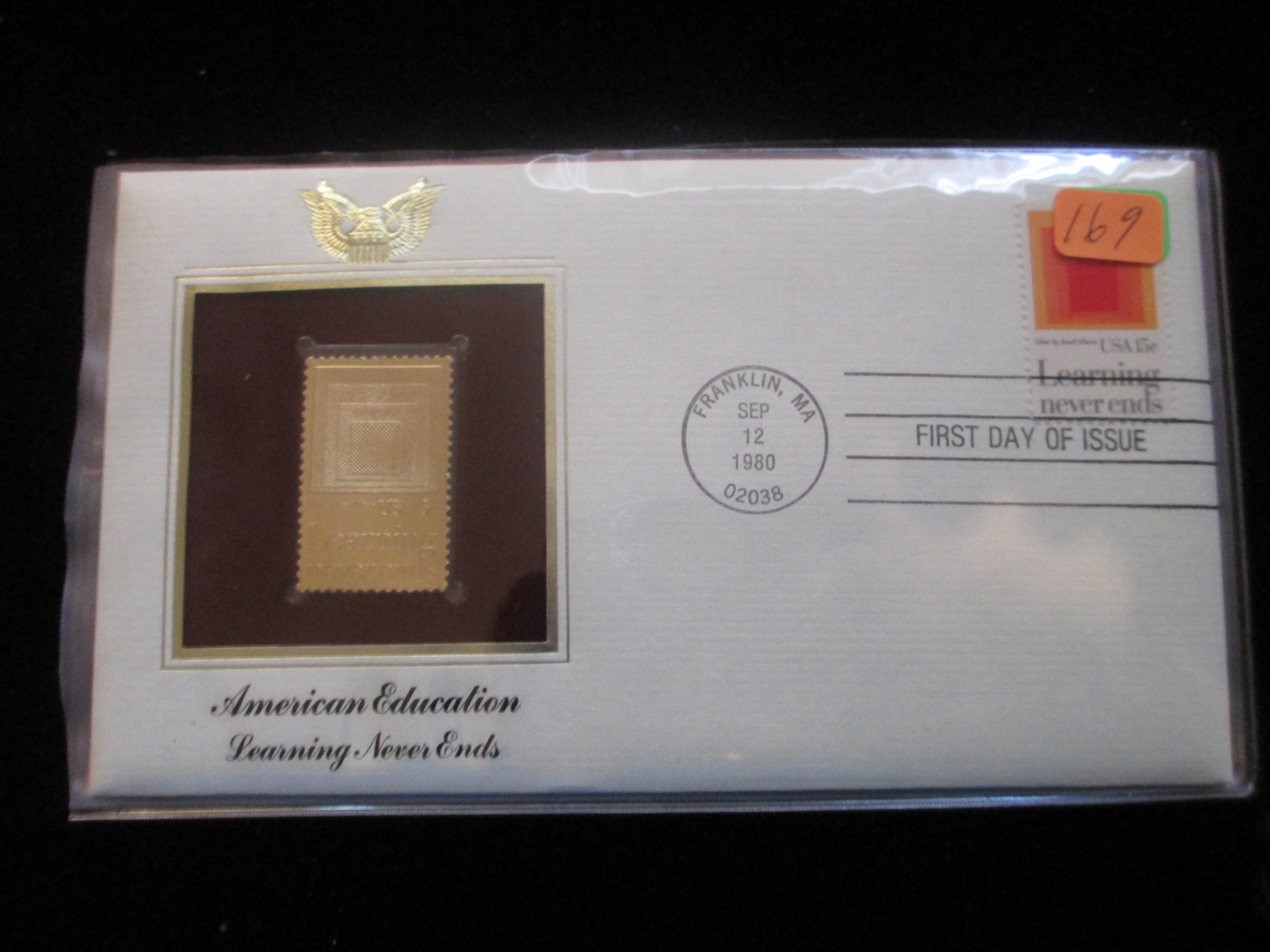 American Education 22kt First Day Cover