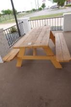 WOODEN PICNIC TABLE