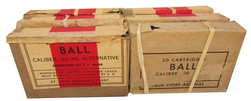 AMMO - .30-06 - 6 BOXES, 20 ROUNDS EACH