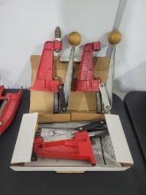 Lee Hand Ammo Loaders Set of three Lee brand ammo reloaders, all three are single phase and one is n