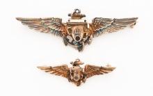 WWII US NAVY STERLING AERIAL PHOTOGRAPHER WINGS