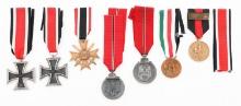 WWII GERMAN 2nd CLASS IRON CROSSES & MEDALS
