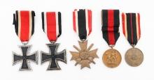 WWII GERMAN IRON CROSS & MEDALS