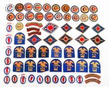WWII - POST WAR US ARMY BRIGADE & DIVISION PATCHES