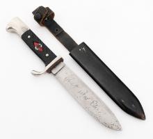 WWII GERMAN TRANSITIONAL HJ KNIFE - MOTTO by TIGER