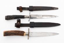 GERMAN STAG HORN HUNTING DAGGERS