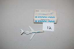 Pan Am Boeing 727/200 Die Cast, 1:600 Scale, Schabak, Made In Germany