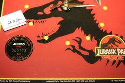 Jeff Gordon Jurassic Park The Ride Clock, Battery Operated, Limited Edition, Jebco, 772/5000